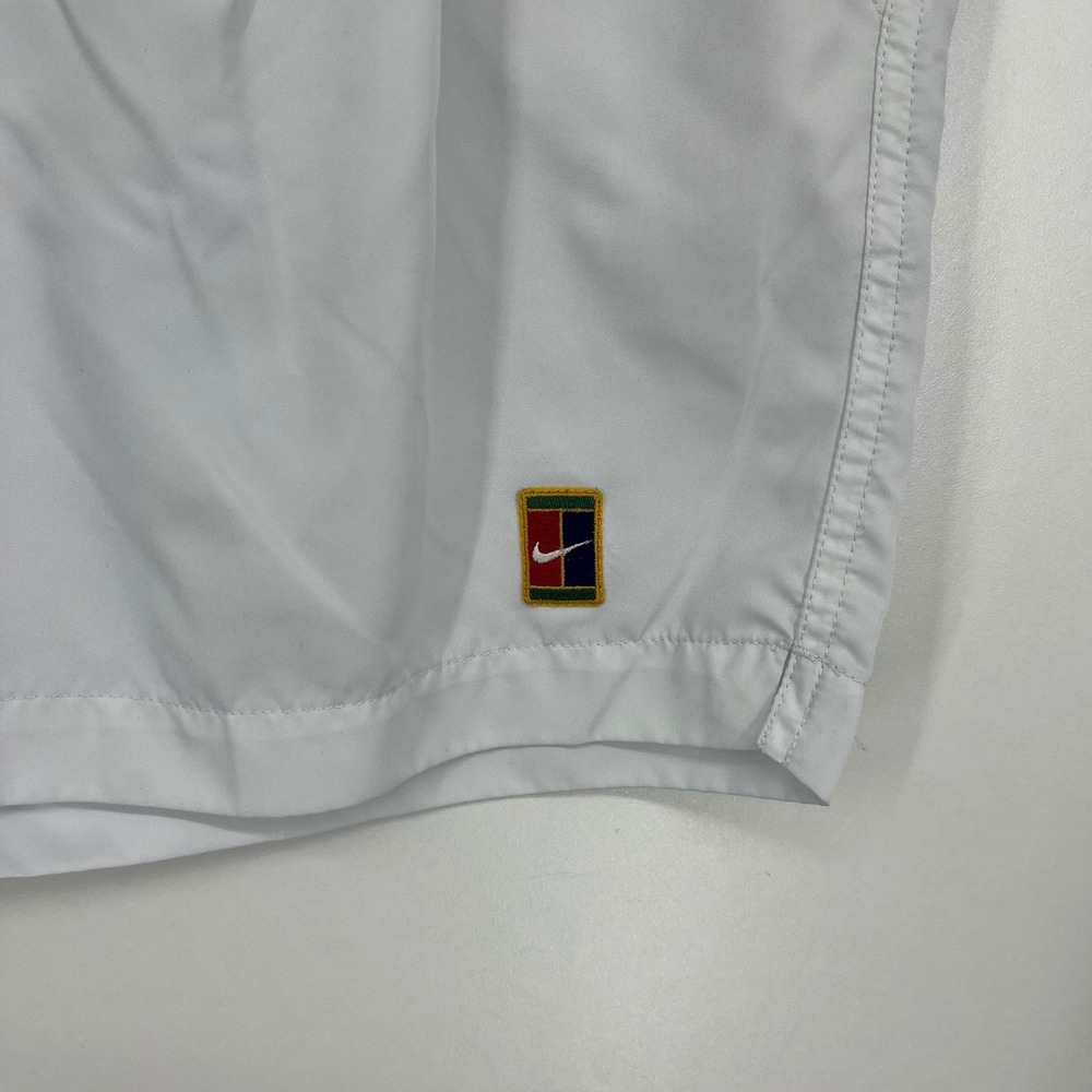 Nike Court Vintage Mens White Pleated Tennis Athletic Shorts Size Small - Picture 4 of 12